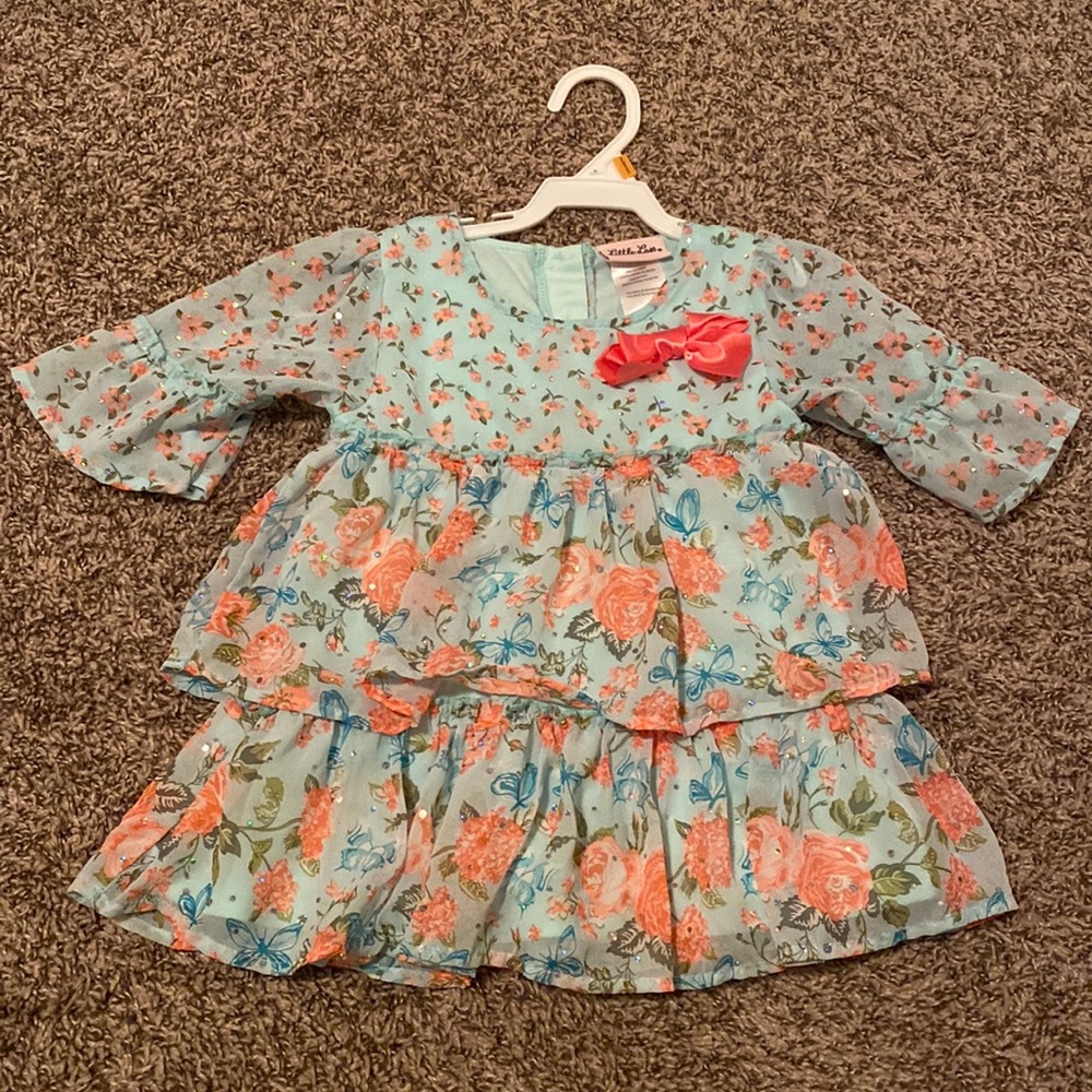 Little girl quarter sleeve dress